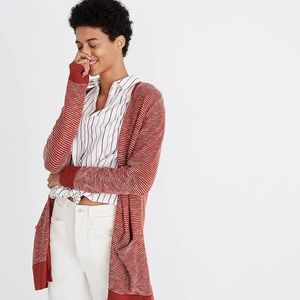 Madewell Ryder Cardigan Sweater in Stripe